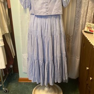 Banana Republic Factory Flounced Lined Maxi Skirt Sz L NWT